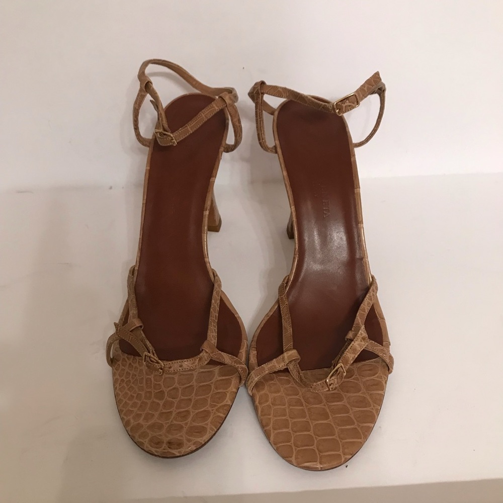 Bottega  Venetia crocodile Sandals